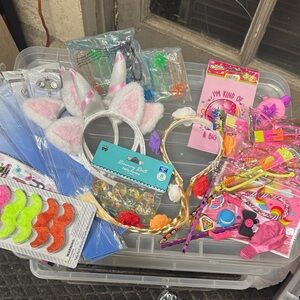 Kids Party items-Unicorn Headband with Pink and White Ears